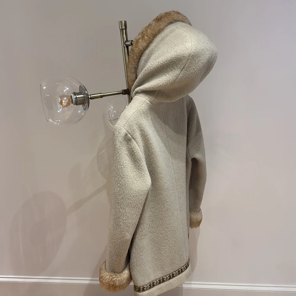 Vintage A.S EVEBØFOSS sandane Norway pure wool coat - Picture 5 of 8